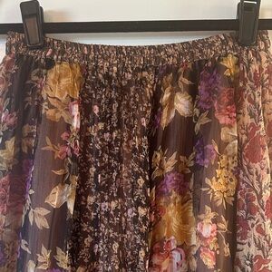 Mes Demoiselles Multicolor Floral Maxi Skirt
